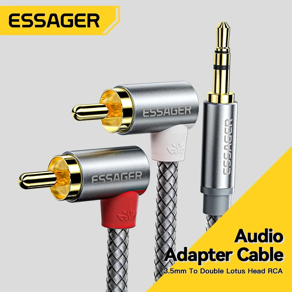 Home Cinema Furniture - Essager 90 ° Angle RCA Audio
