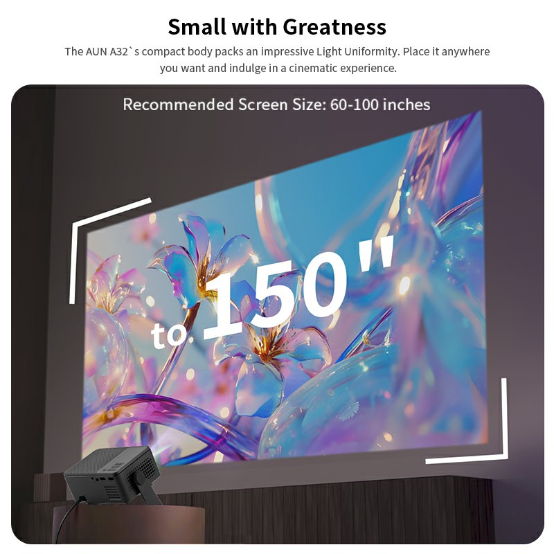 AUN Android Projector A32 Pro  - Home Cinema Night บทวิจารณ์และราคา