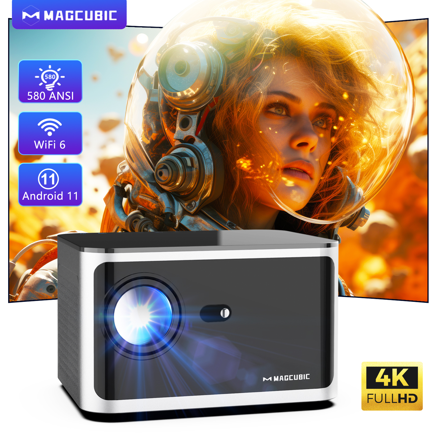 Magcubic HY350 Pro 580ANSI Pro - Home Cinema Night บทวิจารณ์และราคา