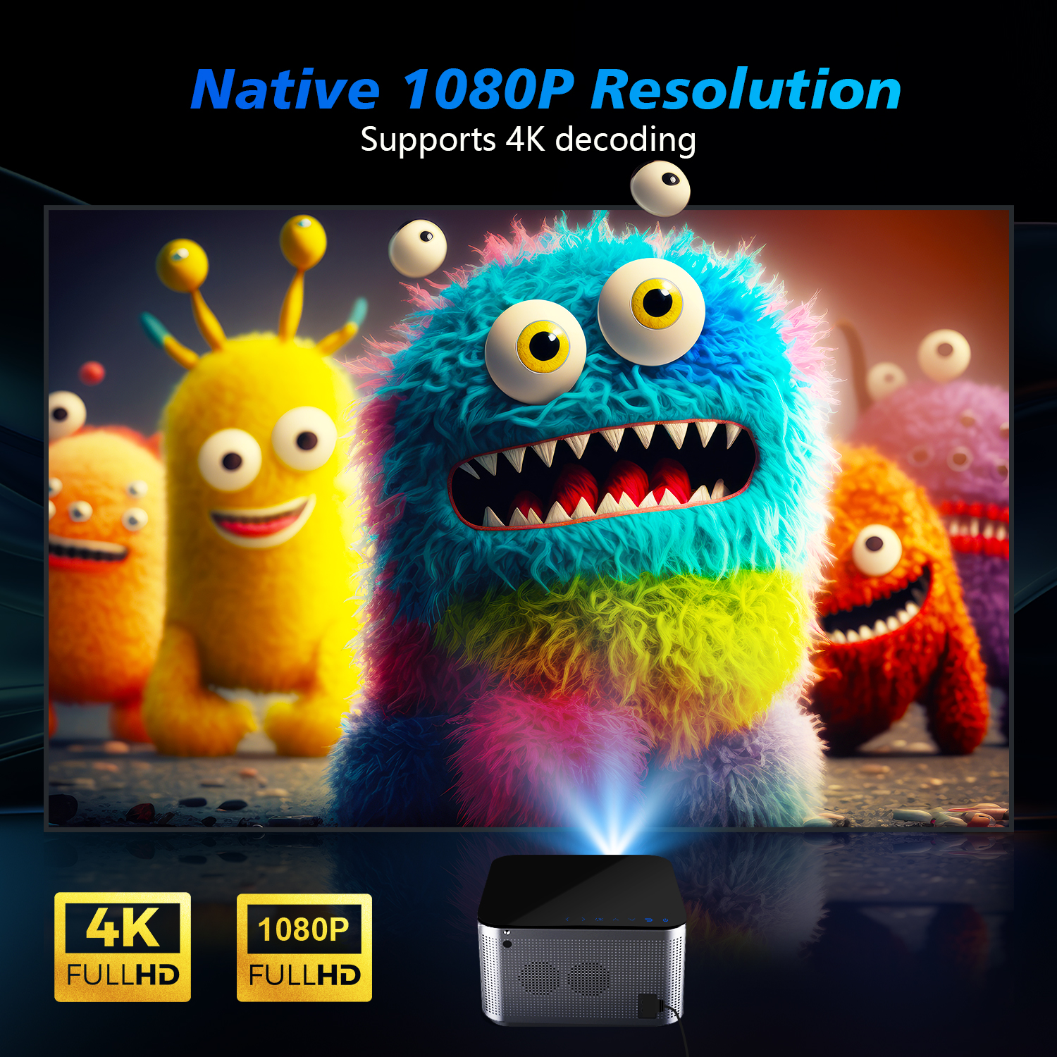 Magcubic HY350 Pro 580ANSI Pro - Home Cinema Night บทวิจารณ์และราคา