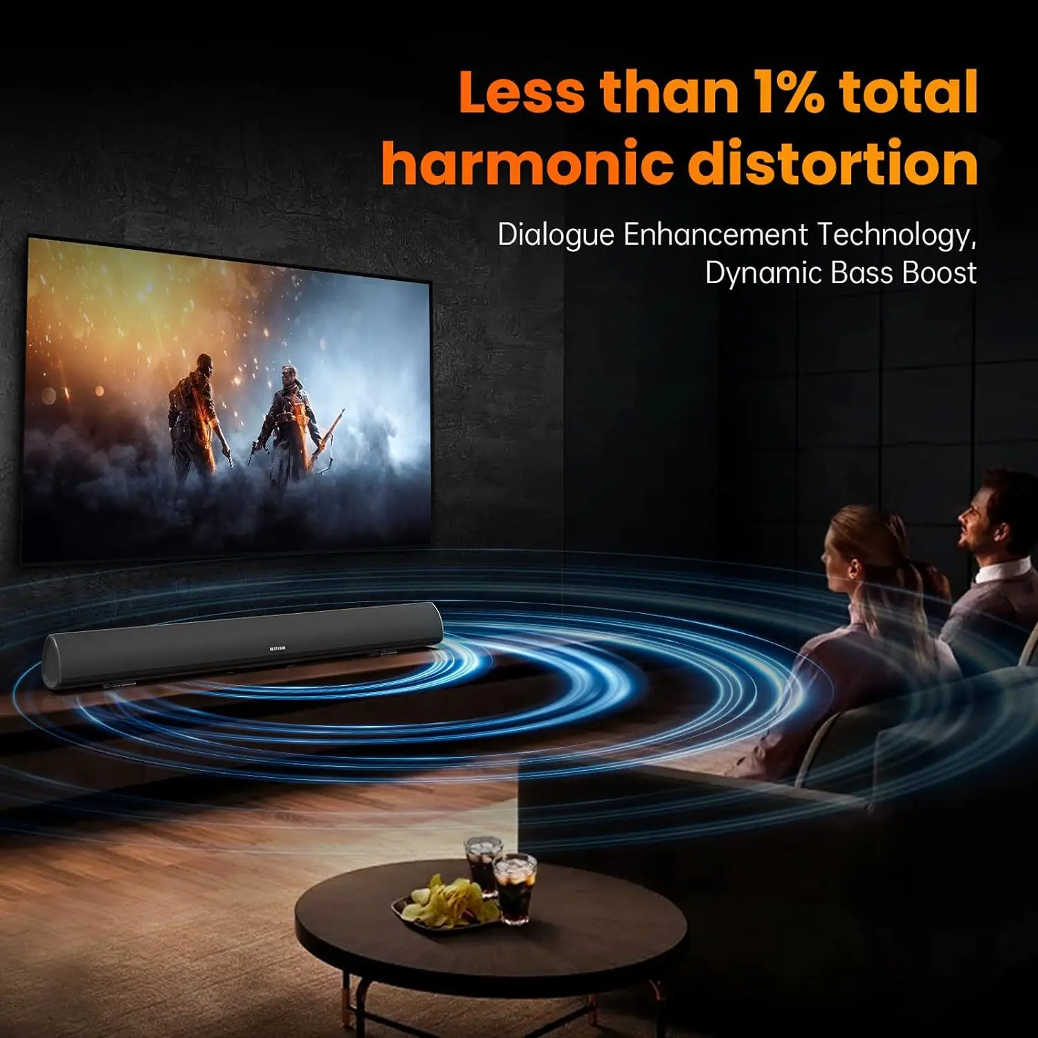 Powerful TV Soundbar Wired 100 - Home Cinema Of Soundbar บทวิจารณ์และราคา