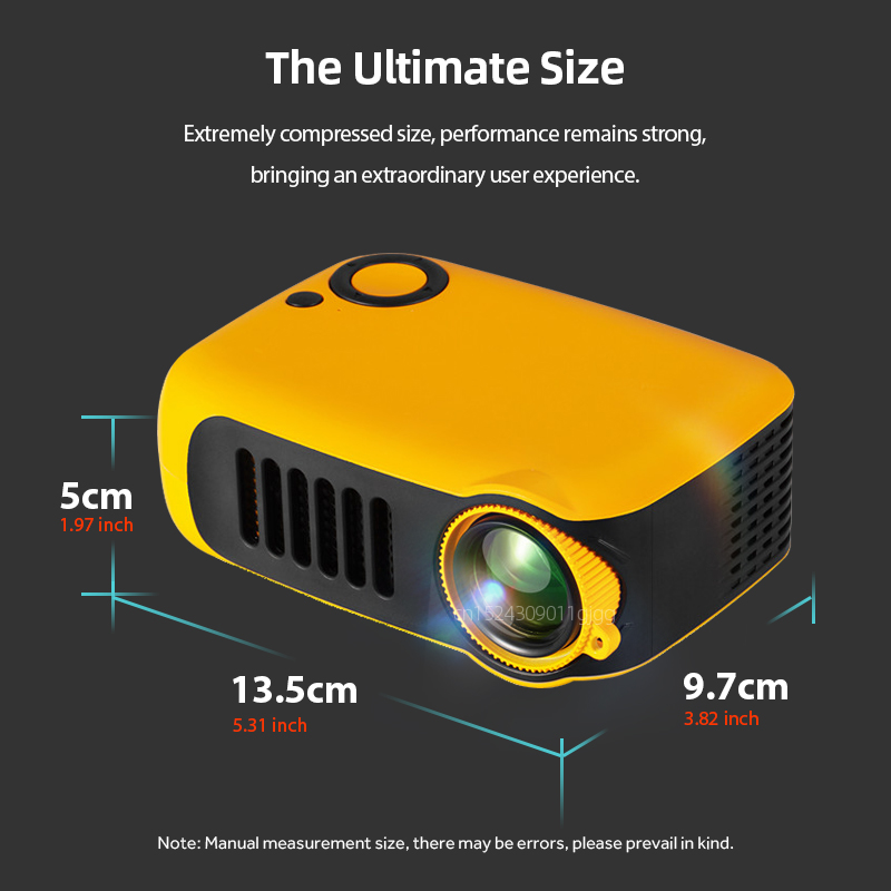 A2000 Mini Projector Portable  - Home Cinema Night บทวิจารณ์และราคา