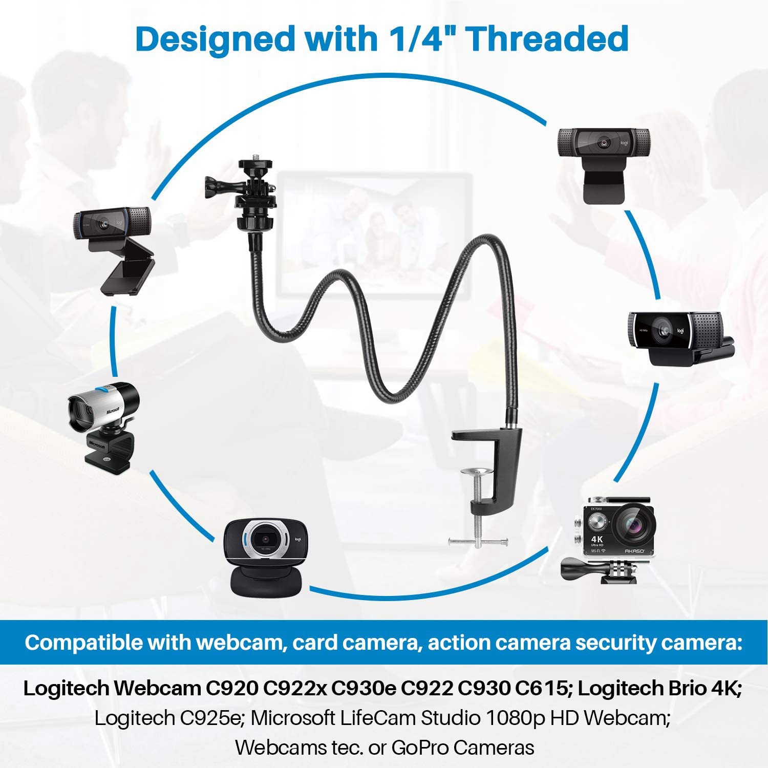 Webcam Stand, Upgraded Webcam  - Logitech Home Cinema บทวิจารณ์และราคา