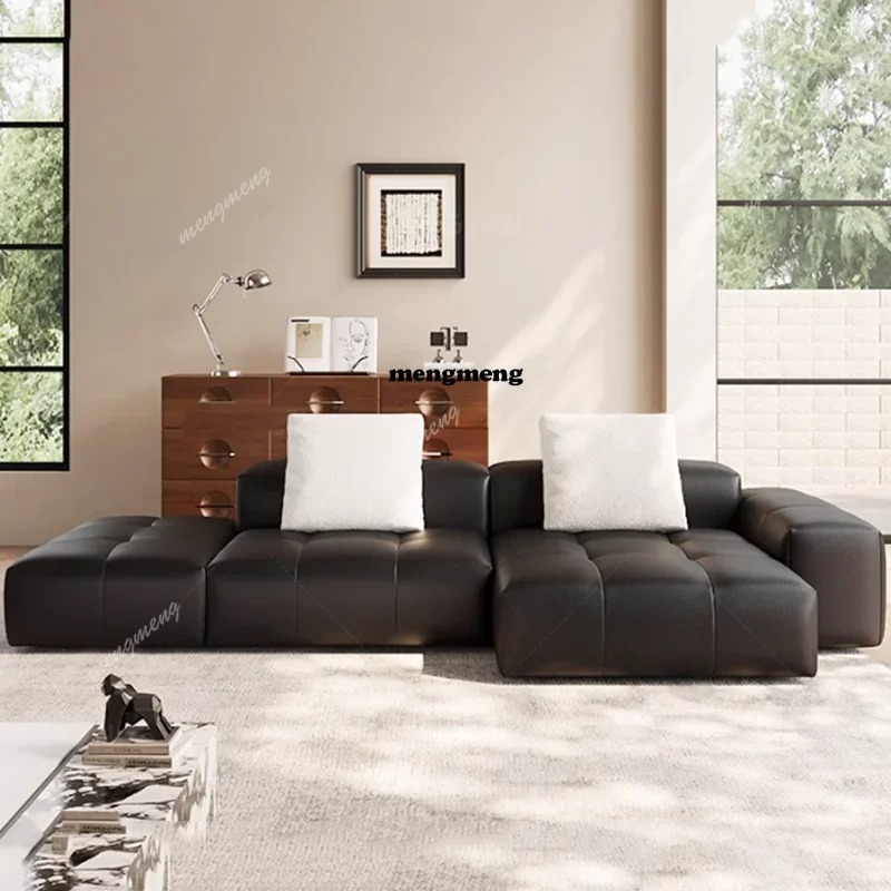 Nordic Leather Compressed Sofa - Home Cinema Furniture บทวิจารณ์และราคา