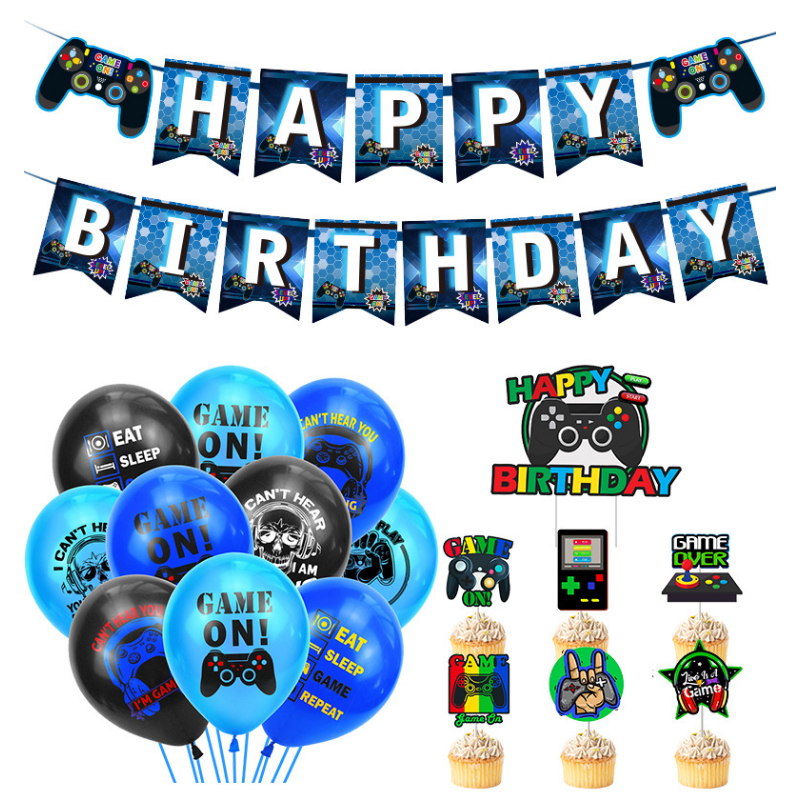 Game Themed Party Balloon Set  - Home Cinema Gaming บทวิจารณ์และราคา