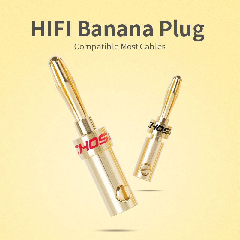 CHOSEAL Banana Plugs 4PCS 24K  - Home Cinema Choice บทวิจารณ์และราคา