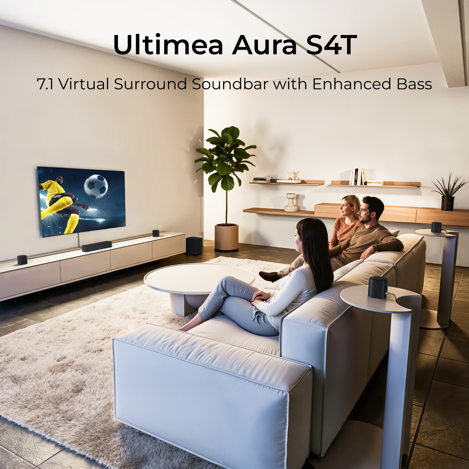 ULTIMEA 7.1ch Sound Bar with S - Home Cinema Furniture บทวิจารณ์และราคา