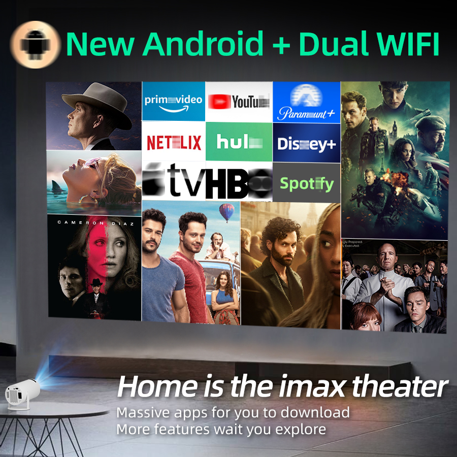4K home theater projector, bui - Home Cinema Night บทวิจารณ์และราคา