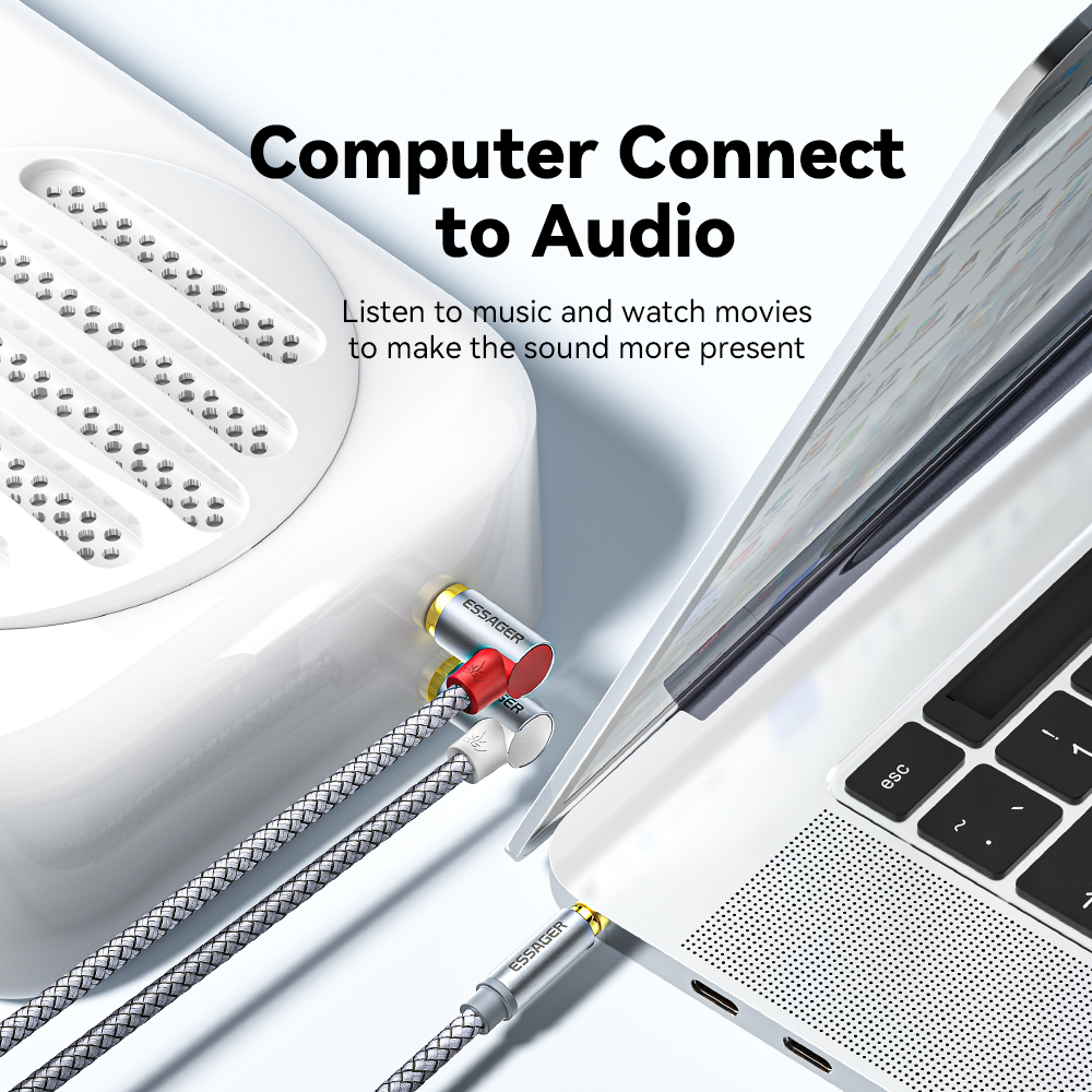 Essager 90 ° Angle RCA Audio S - Home Cinema Furniture บทวิจารณ์และราคา