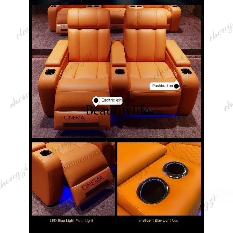 G153 Luxury Genuine Leather El - Home Cinema Furniture บทวิจารณ์และราคา