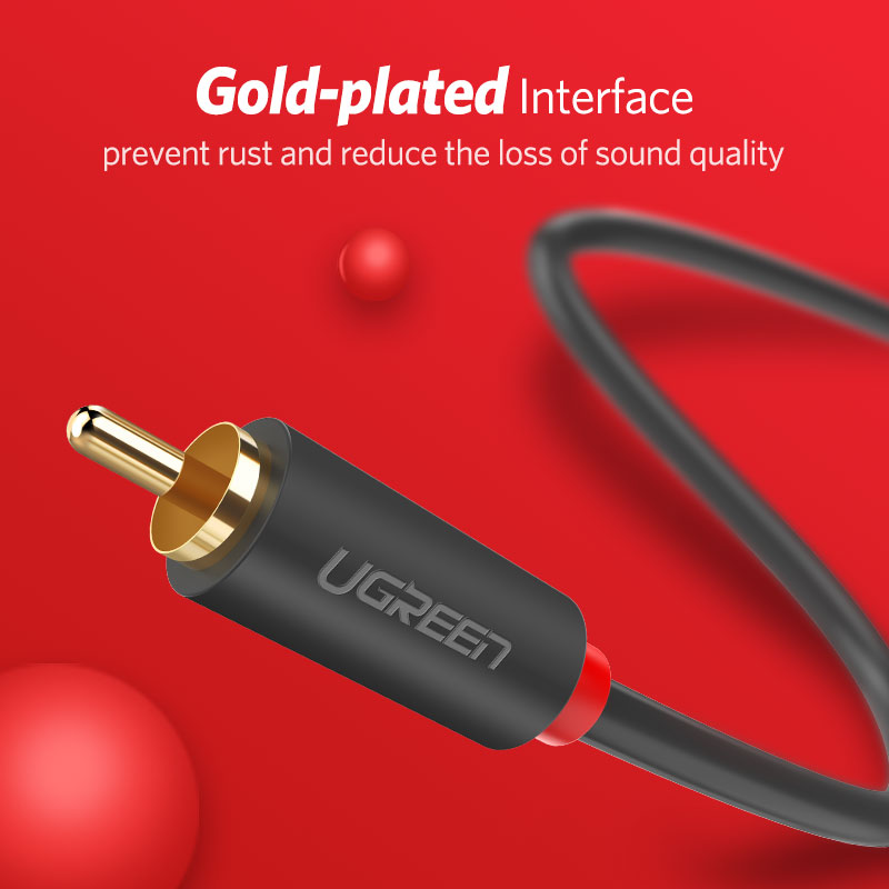 UGREEN 2RCA to 2 RCA Male to M - Home Cinema Furniture บทวิจารณ์และราคา