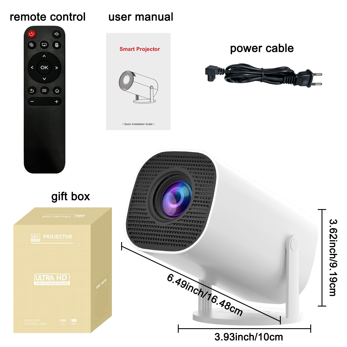 Mini Projector with WiFi & Blu - Home Cinema Gaming บทวิจารณ์และราคา