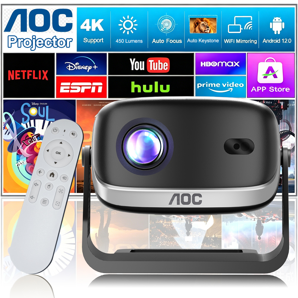 AOC Portable HD Smart Projecto - Home Cinema Gaming บทวิจารณ์และราคา