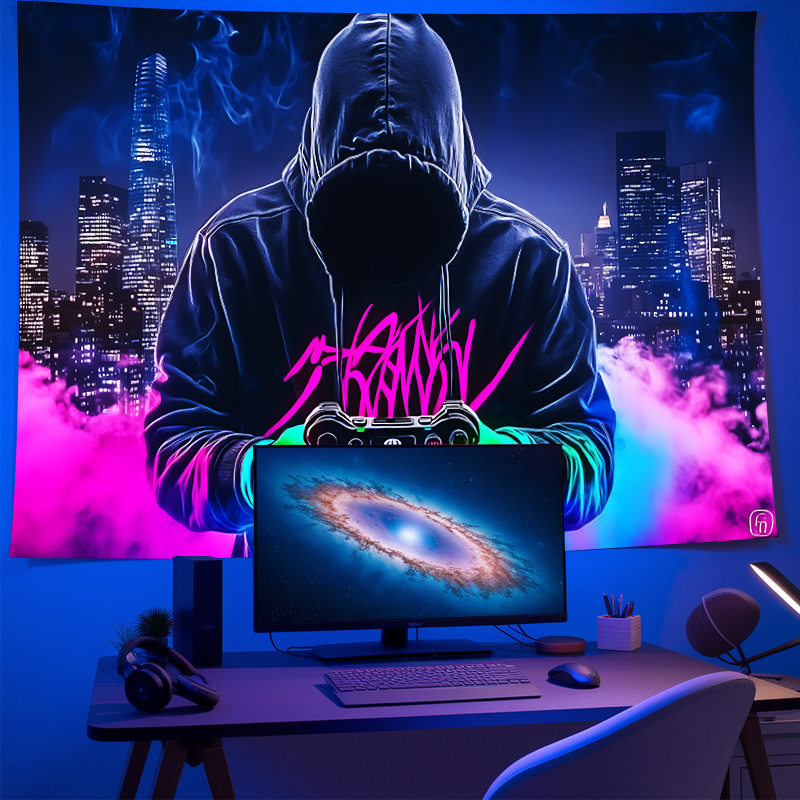 VIKAMA Cyberpunk Neon Gamer Ta - Home Cinema Gaming บทวิจารณ์และราคา