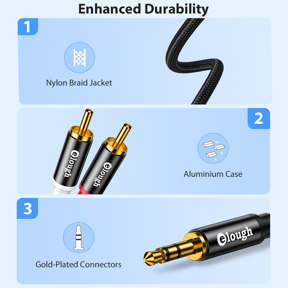 Elough RCA Cable AUX RCA Speak - Home Cinema Choice บทวิจารณ์และราคา