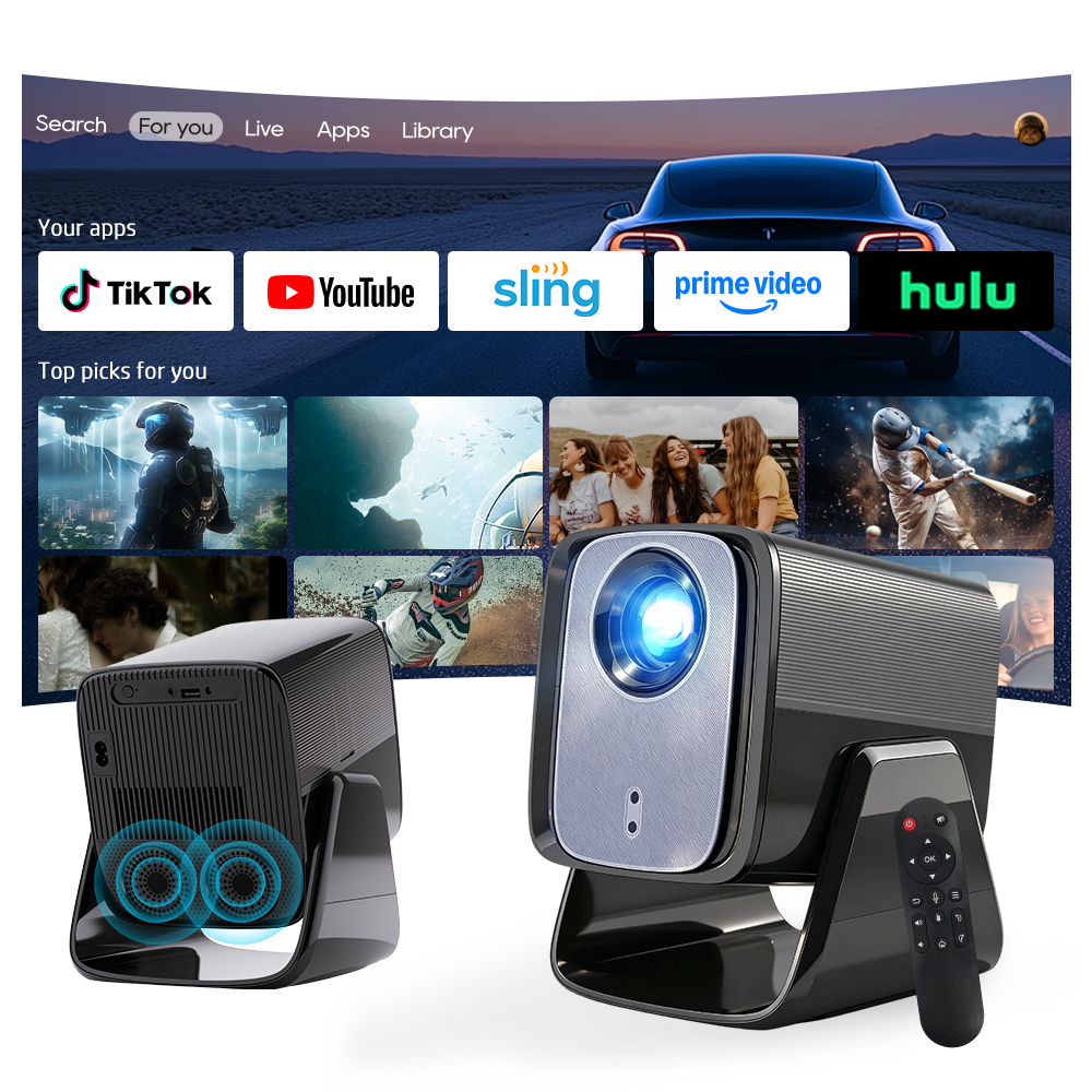 LYNCast Smart Projector with W - Home Cinema Gaming บทวิจารณ์และราคา