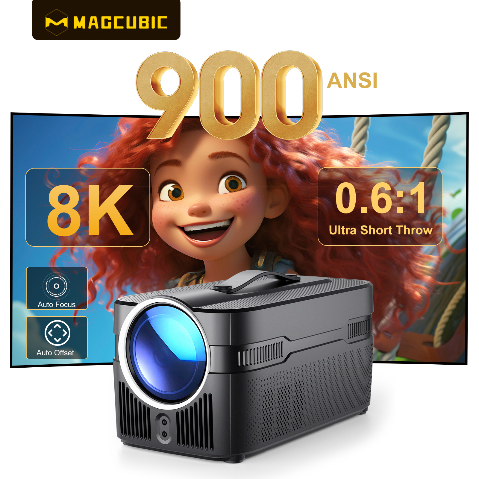 Magcubic Auto Focus Android 14 - Home Cinema Complet บทวิจารณ์และราคา