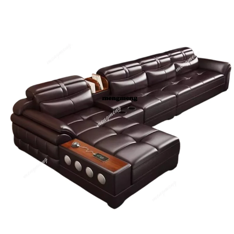 Genuine Leather Small Apartmen - Home Cinema In Small Room บทวิจารณ์และราคา