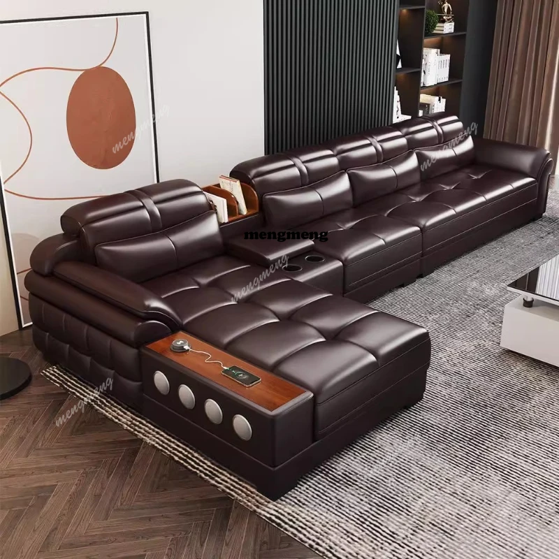 Genuine Leather Small Apartmen - Home Cinema In Small Room บทวิจารณ์และราคา
