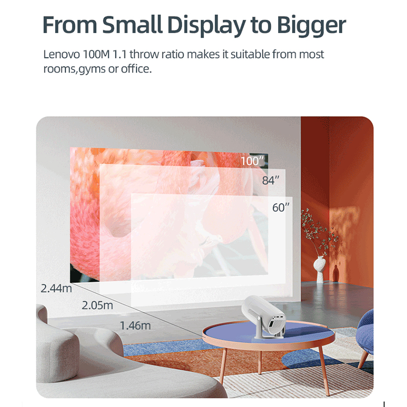 Lenovo Portable 4K Projector 1 - Home Cinema Complet บทวิจารณ์และราคา