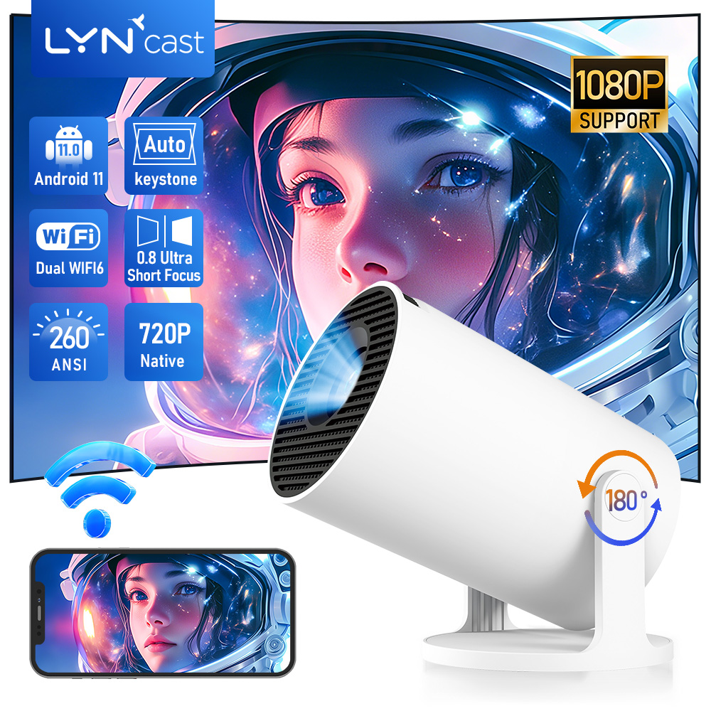 LynCast Projector X1BQ 4K Andr - Home Cinema Night บทวิจารณ์และราคา