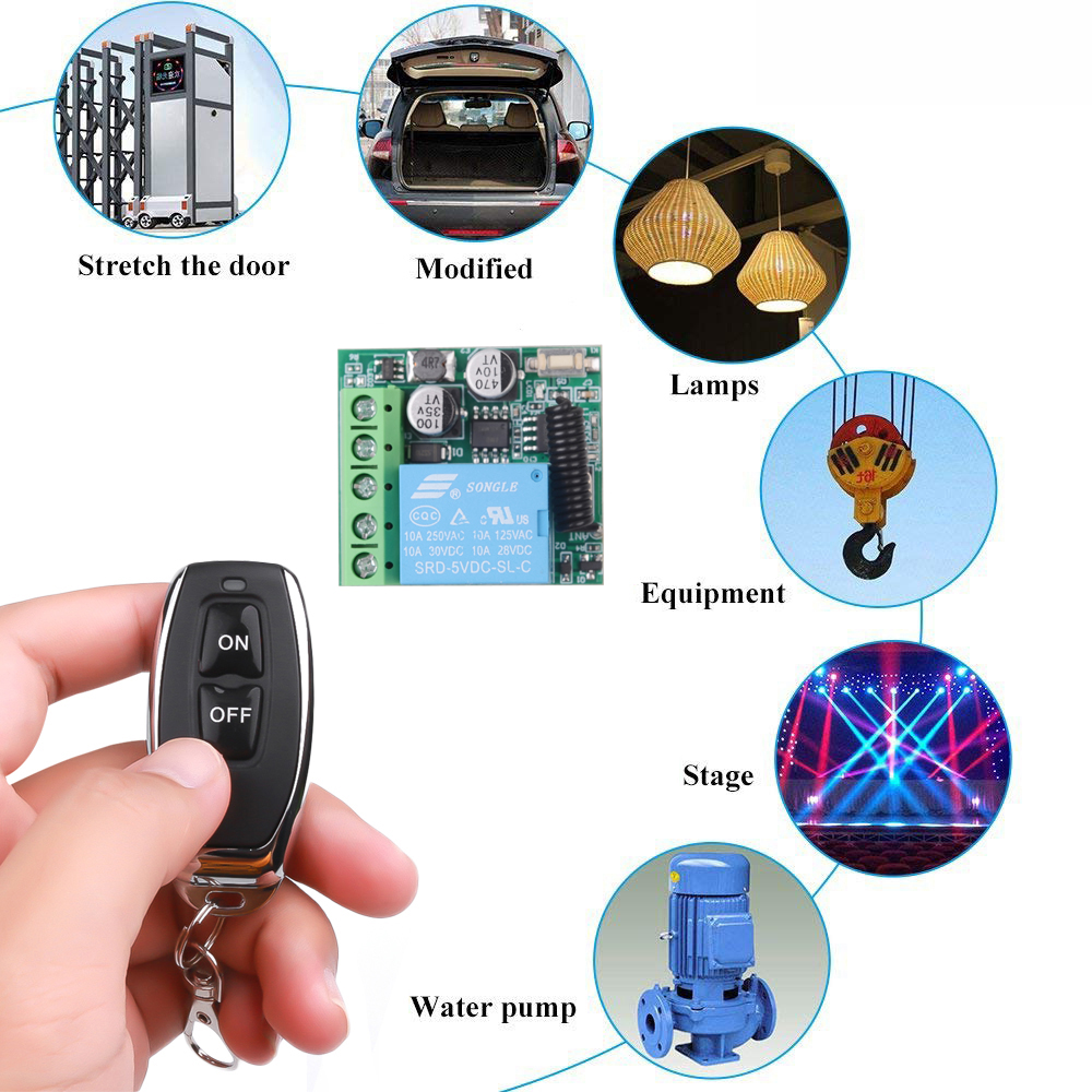 DC 12V 433Mhz RF Wireless Remo - Home Cinema Diy บทวิจารณ์และราคา