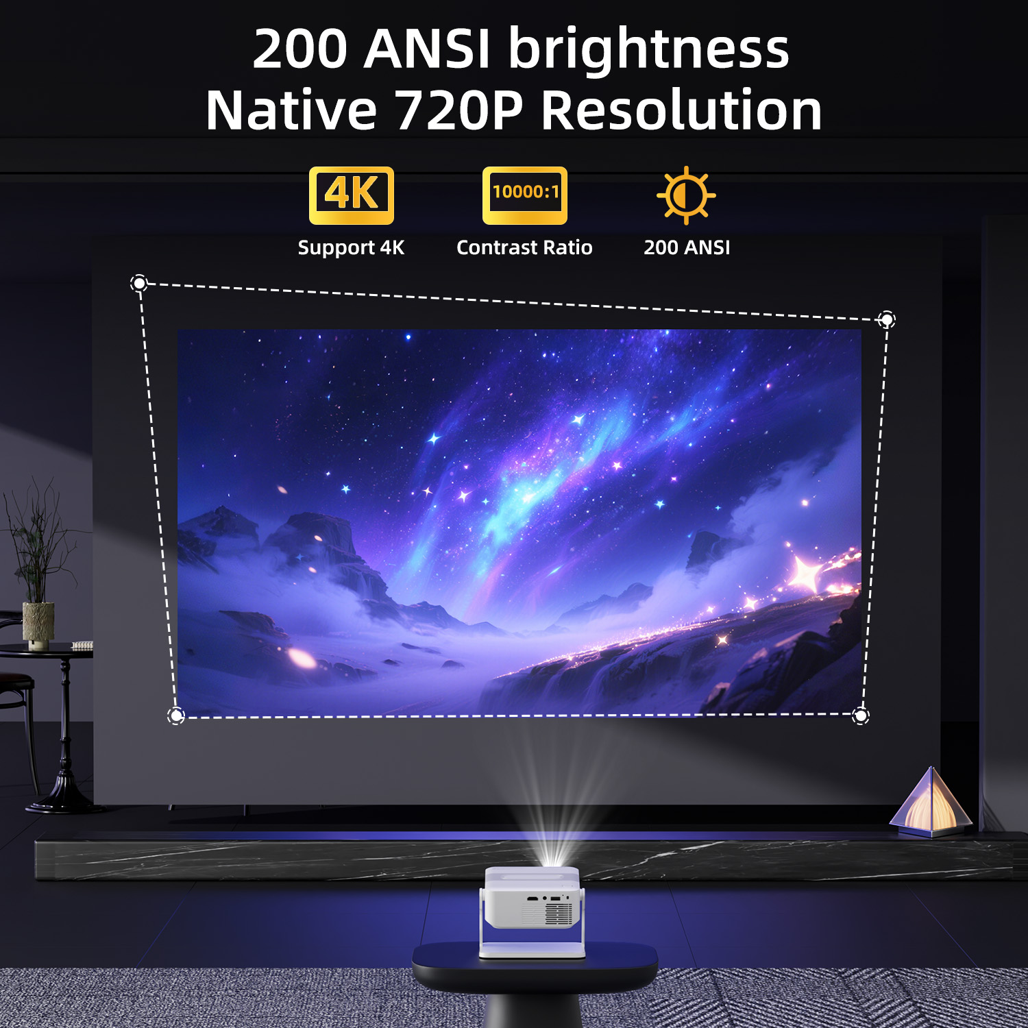 Xnano Projector HA109 4K Andro - Home Cinema Night บทวิจารณ์และราคา