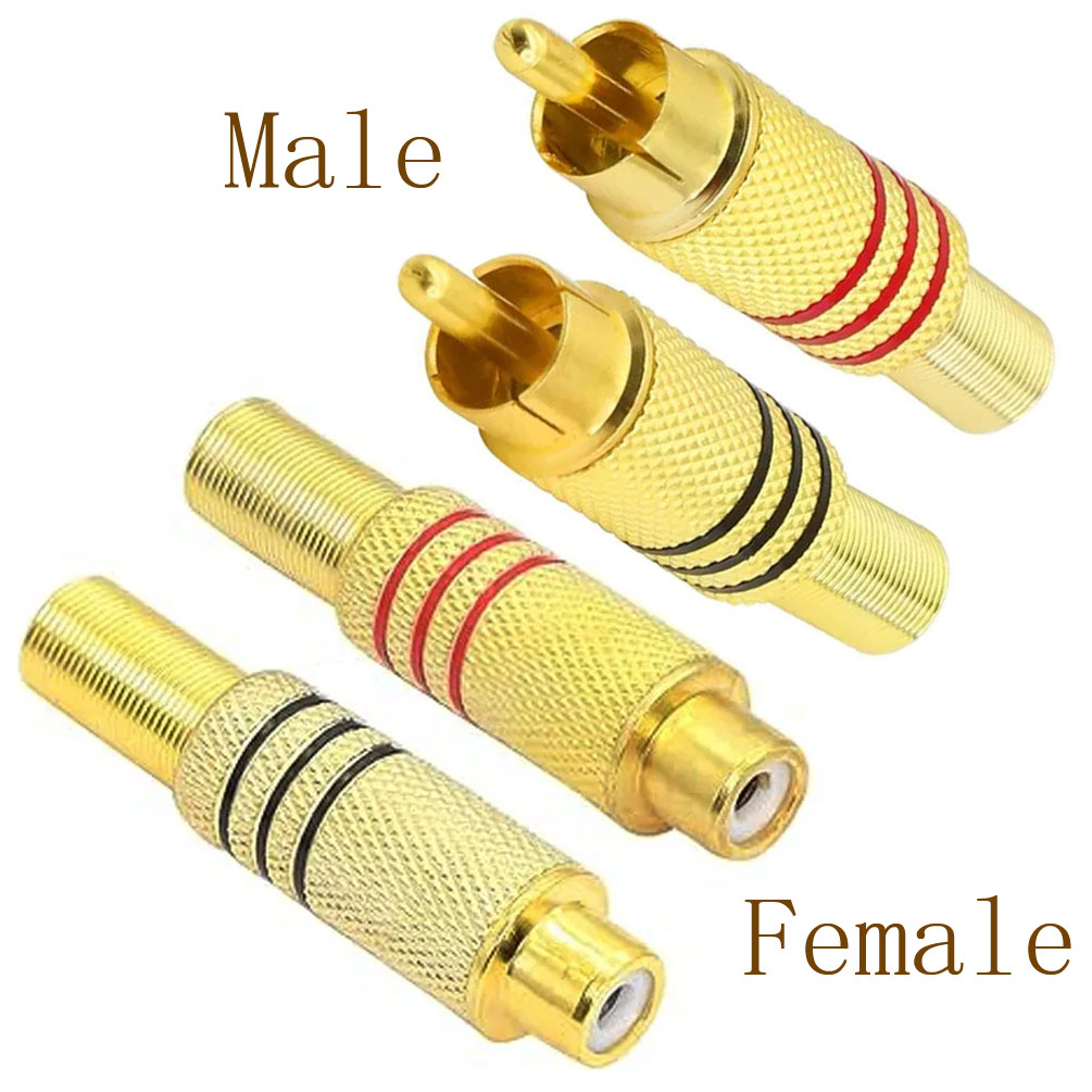 4PCS RCA Plug Gold Plated Sold - Home Cinema Choice บทวิจารณ์และราคา