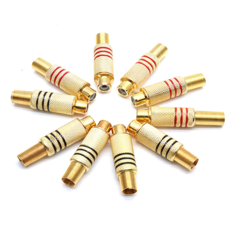 4PCS RCA Plug Gold Plated Sold - Home Cinema Choice บทวิจารณ์และราคา