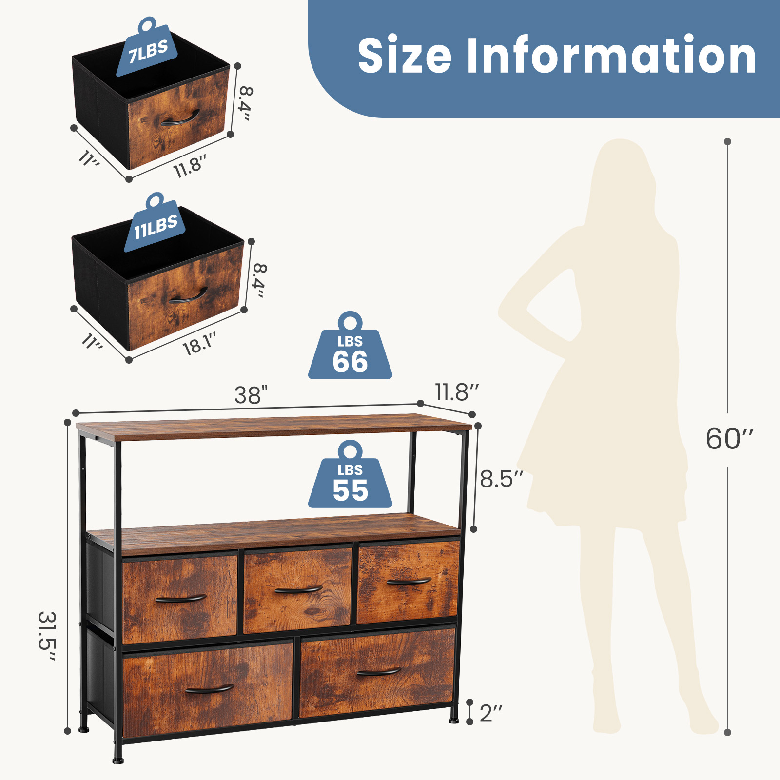 JHK Fireplace TV Stand Dresser - Home Cinema Furniture บทวิจารณ์และราคา