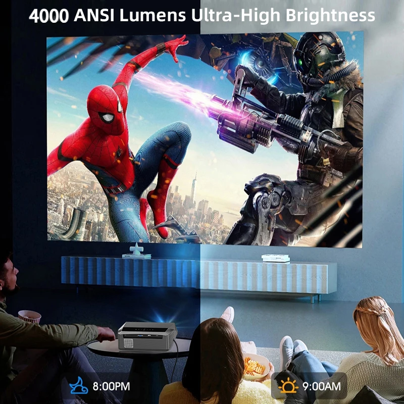 CAIWEI A10Q Projector 4K Full  - Home Cinema Complet บทวิจารณ์และราคา